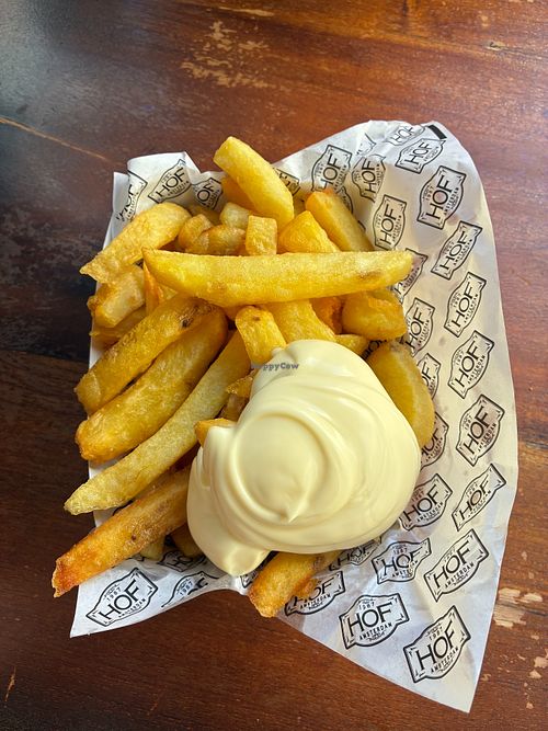 Fries with vegan mayo at House Of Fries in Amsterdam