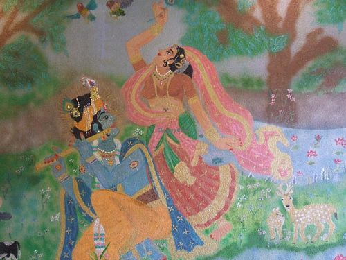 one of the walls in the restaurant at Evergreen Veggies in Rotterdam