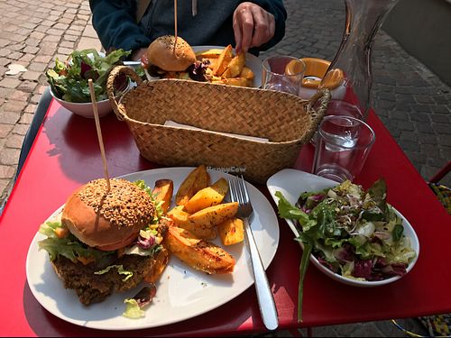 Huge meal! at Eugens Bio Cafe Restaurant in Konstanz