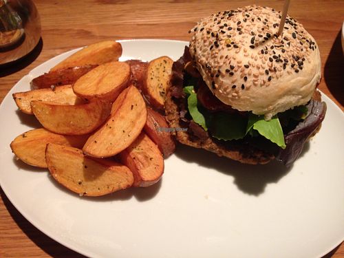 solid burger at Eugens Bio Cafe Restaurant in Konstanz