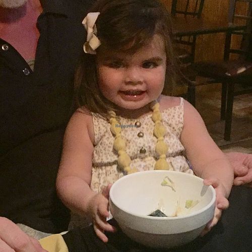 my vegan pho is finished too, momma!  at VietRiver Restaurant in Titusville