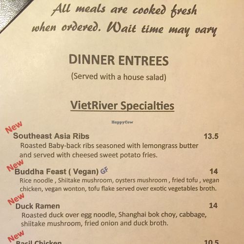 Buddha Feast w vegan beef a MUST!  at VietRiver Restaurant in Titusville