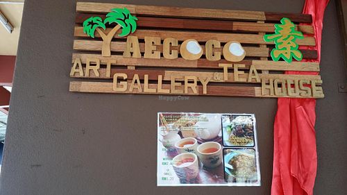 Sign board at Yaecoco Art Gallery and Tea House in Bukit Mertajam