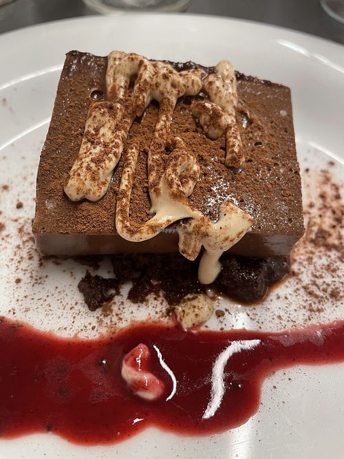 Tarta de chocolate  at Km.0 in San Sebastian