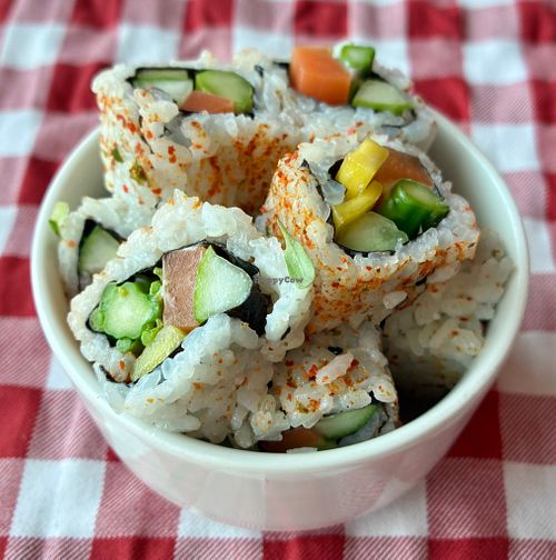 Vegetable sushi at Palm Kitchen - Restaurant in Dubai