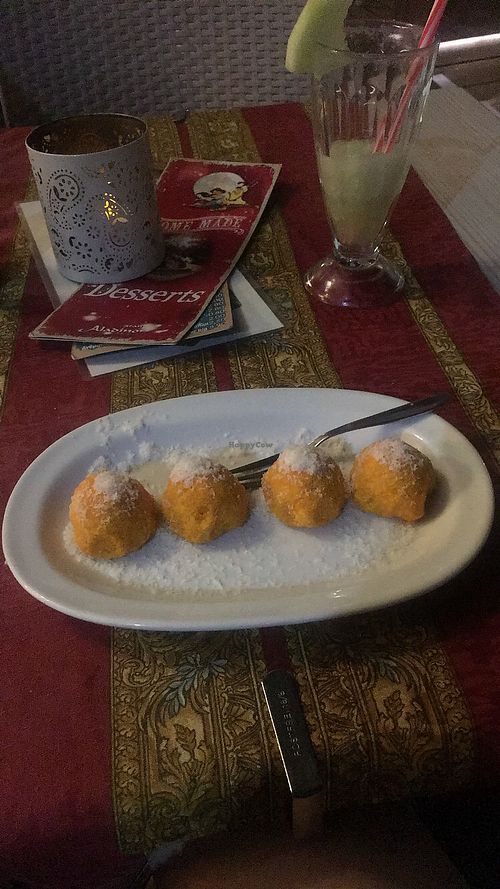 Carrot coconut truffles  at Gran Aladino in Corfu
