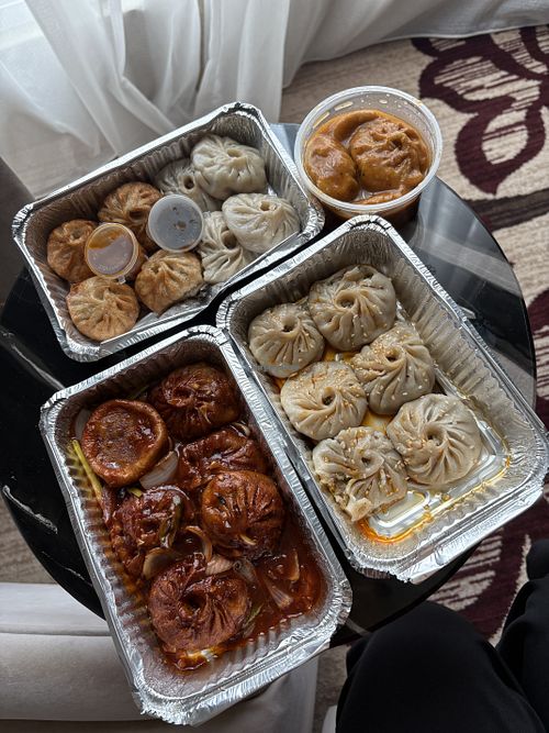 Various veg momos  at Momo's by Ruvi in Colombo