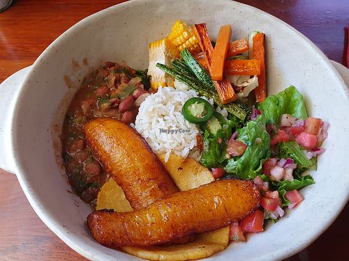 Pokebowl typico vegano at Orchid Coffee & Restaurant  in Monteverde