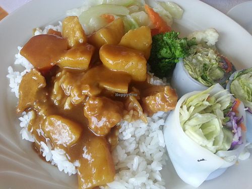 curry rice lunch special at Bean Sprouts in Arcadia
