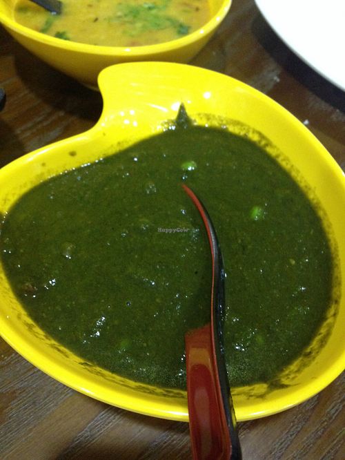 Palak mutter at Sangeetha in Kowloon