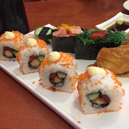 Sushi Platter at Meet At Sakura Veggie in Kowloon