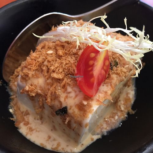 Cold tofu in sesame dressing at Meet At Sakura Veggie in Kowloon