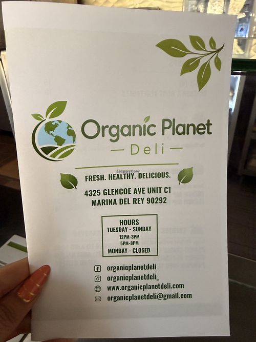   at Organic Planet Deli in Marina Del Rey