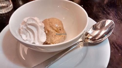 Coffee sorbet at Brasserie LoLa in Paris