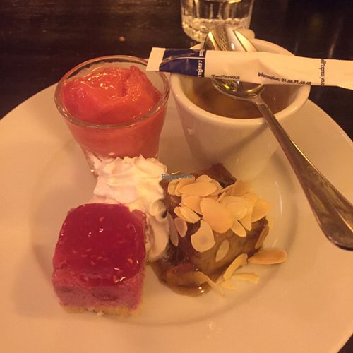 dessert sampler at Brasserie LoLa in Paris