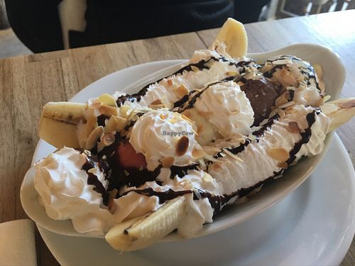 banana split GALORE! at Brasserie LoLa in Paris