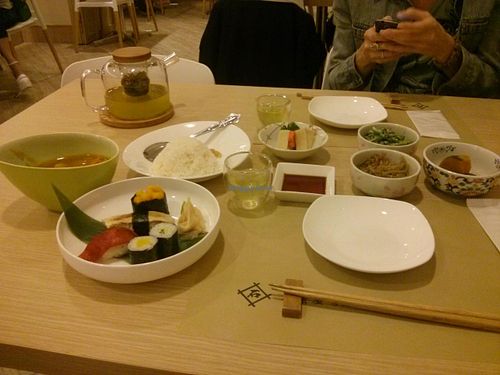 Lovely meal of various dishes they put together for me when I arrived late at Isoya Japanese Vegetarian in Hong Kong Island