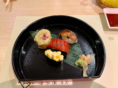Summer sushi at Isoya Japanese Vegetarian in Hong Kong Island
