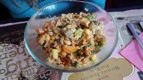 Risotto with tandoori eggplants at My Kitch'n in Paris