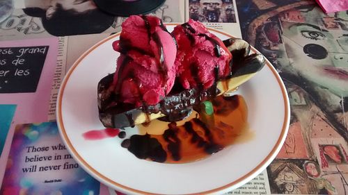 Banana split at My Kitch'n in Paris