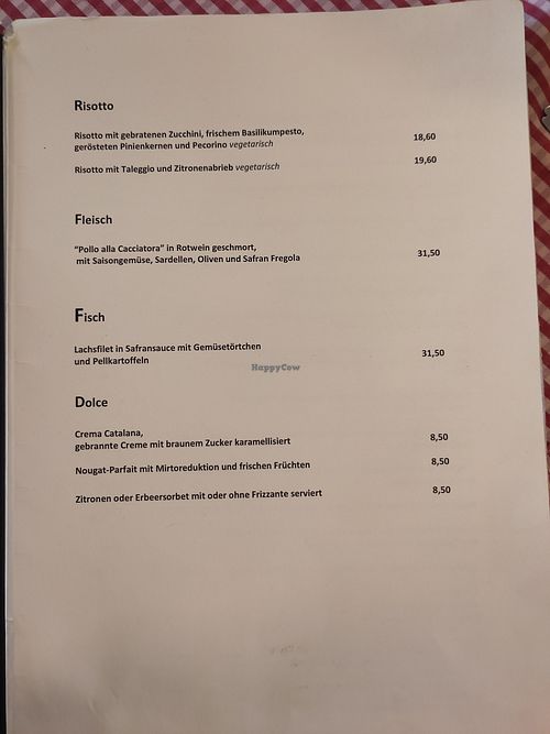 Aktuelles Menü (August 26) at Zafferano in Heidelberg