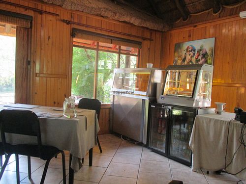 You are served your food but can take your drink from the fridge and warm up your break in the existing microwave. at Govinda - Midrand in Johannesburg