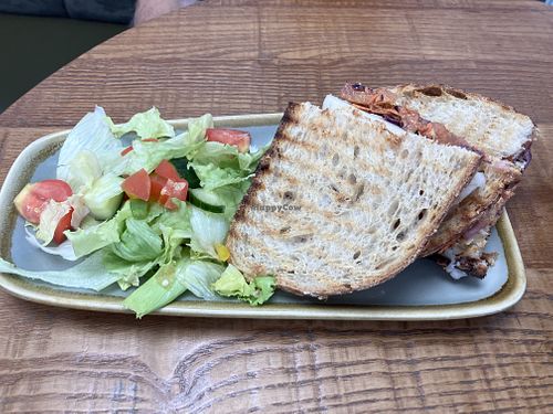 Vegan halloumi and Sriracha slaw   at Sextons Village Bakery in Lymm