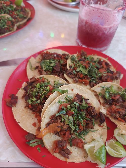 Orden de tacos at Gracias Madre Taquería Vegana Coyoacán in Mexico City