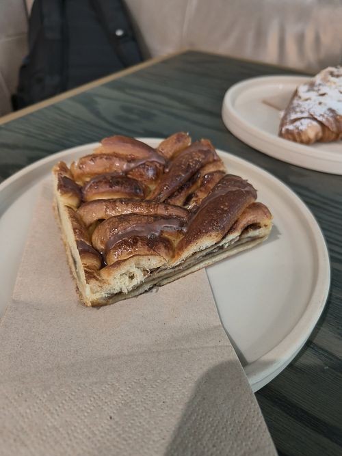 Vegan social slice at Ole & Steen in South West London