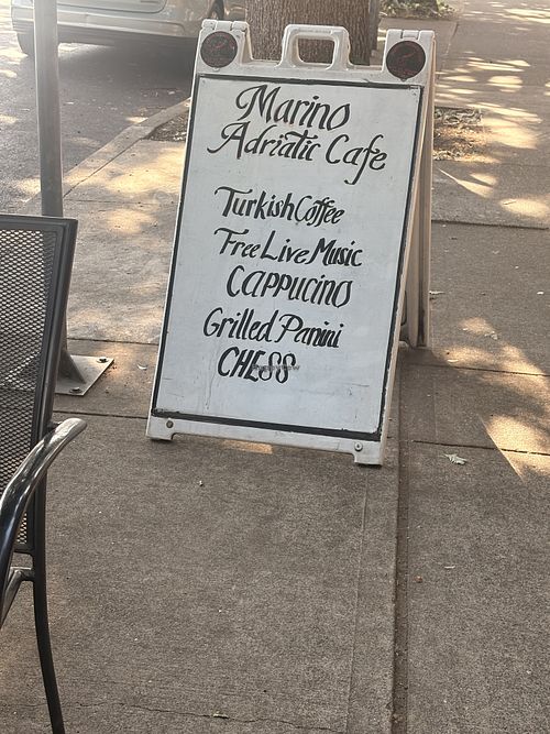 Vegetarian sandwiches, pastries belly dancers open Mayke chess  at Marino Adriatic Cafe in Portland