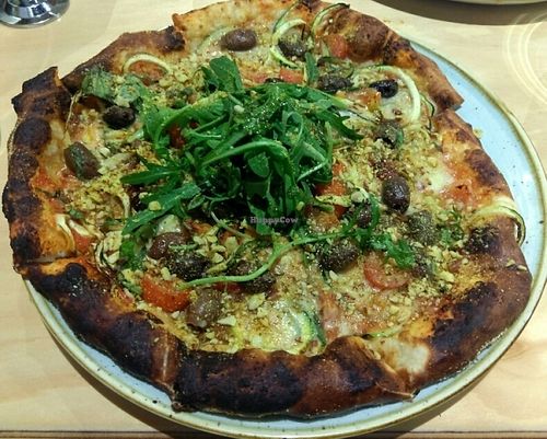 Mediterranean Pizza (vegan)  at Sol Natural Foods - Fortitude Valley in Brisbane