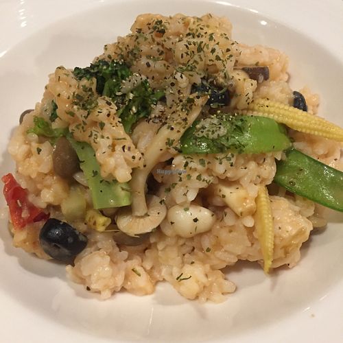 tomato risotto  at Veganday Cafe in Taichung