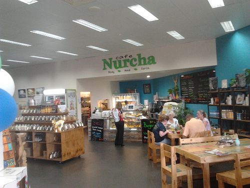 Inside the cafe. Watch for the signs outside, as it's easy to miss. at Nurcha Maroochydore in Buderim