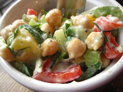 Salad of the day at Antidote Bouffe Vegane in Montreal