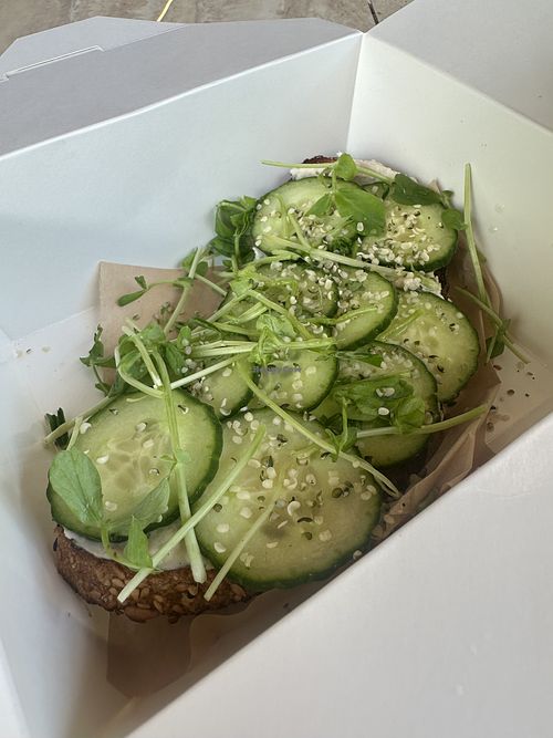 Fresh toast  at nutbar in Toronto