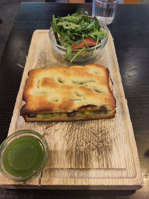 Delicious Vegan focaccia at il caffè d’Italia in Lund