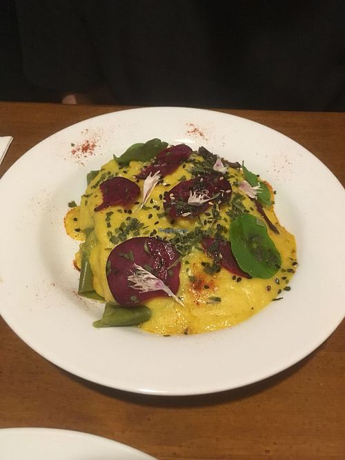 Vegan ravioli  at Fargo in Sevilla