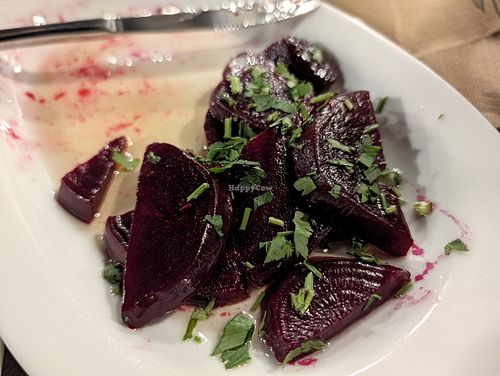 Beetroot salad, amazing (sorry I started eating it before photo) at MARIAS RESTAURANT in Crete