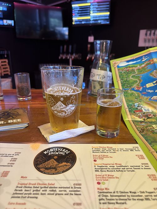   at La Fortuna Taproom in La Fortuna