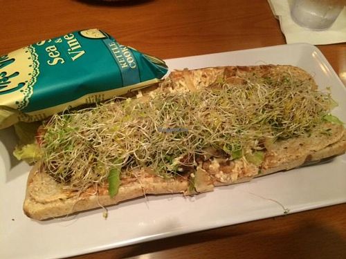 Tempeh sub made vegan at Mellow Mushroom in Salt Lake City