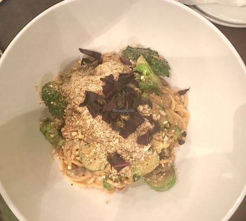 Spaghetti Alfredo at The Hungry Herbivore in Western Cape