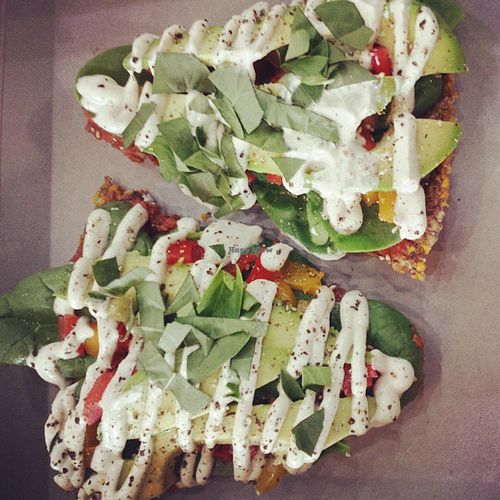 Pizza slices at The Hungry Herbivore in Western Cape