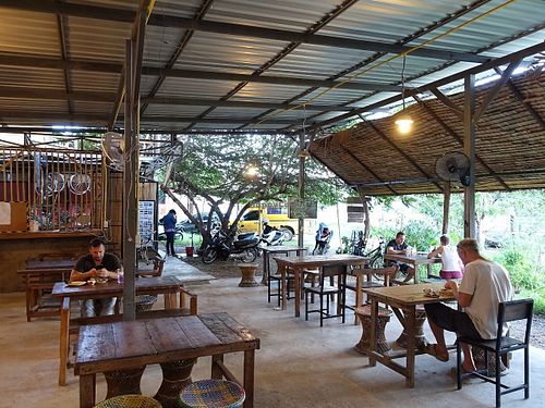 restaurant interior at Pun Pun Market in Chiang Mai