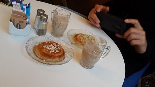 amazing knafeh and chai massalah at Knaffe Noga in Tel Aviv