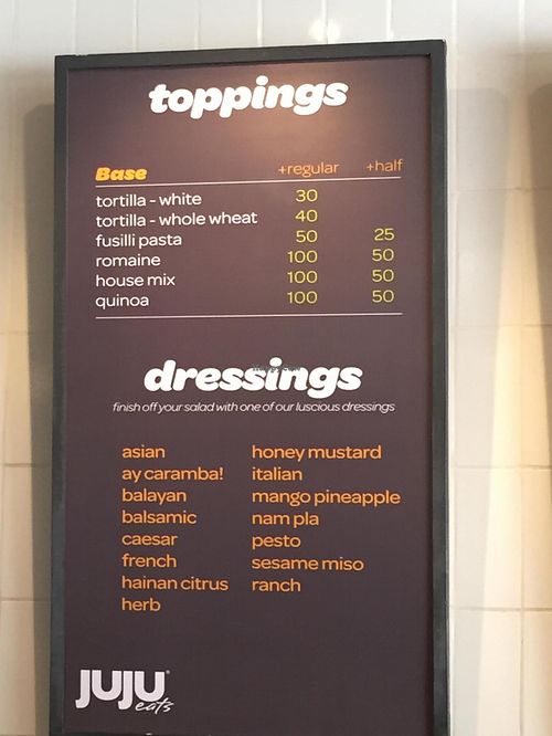 sign 4 at Juju Eats in Metro Manila