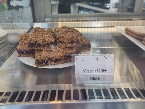 Vegan date slice at Seabird Cafe in North Berwick