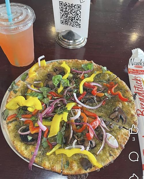Portobello Pizza with no cheesee  at Newk's Eatery - Mobile in Mobile