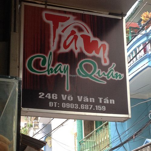 sign at Tam Chay Quan in Ho Chi Minh City