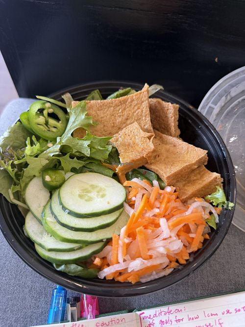 Tofu salad (order without fish sauce)  at Phinista Cafe - Boston in Boston
