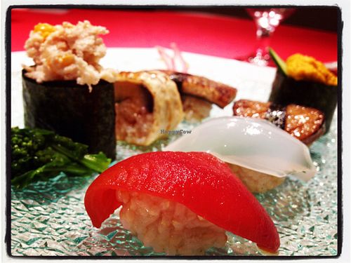 vegan sushi at Little-Heaven in Kyoto